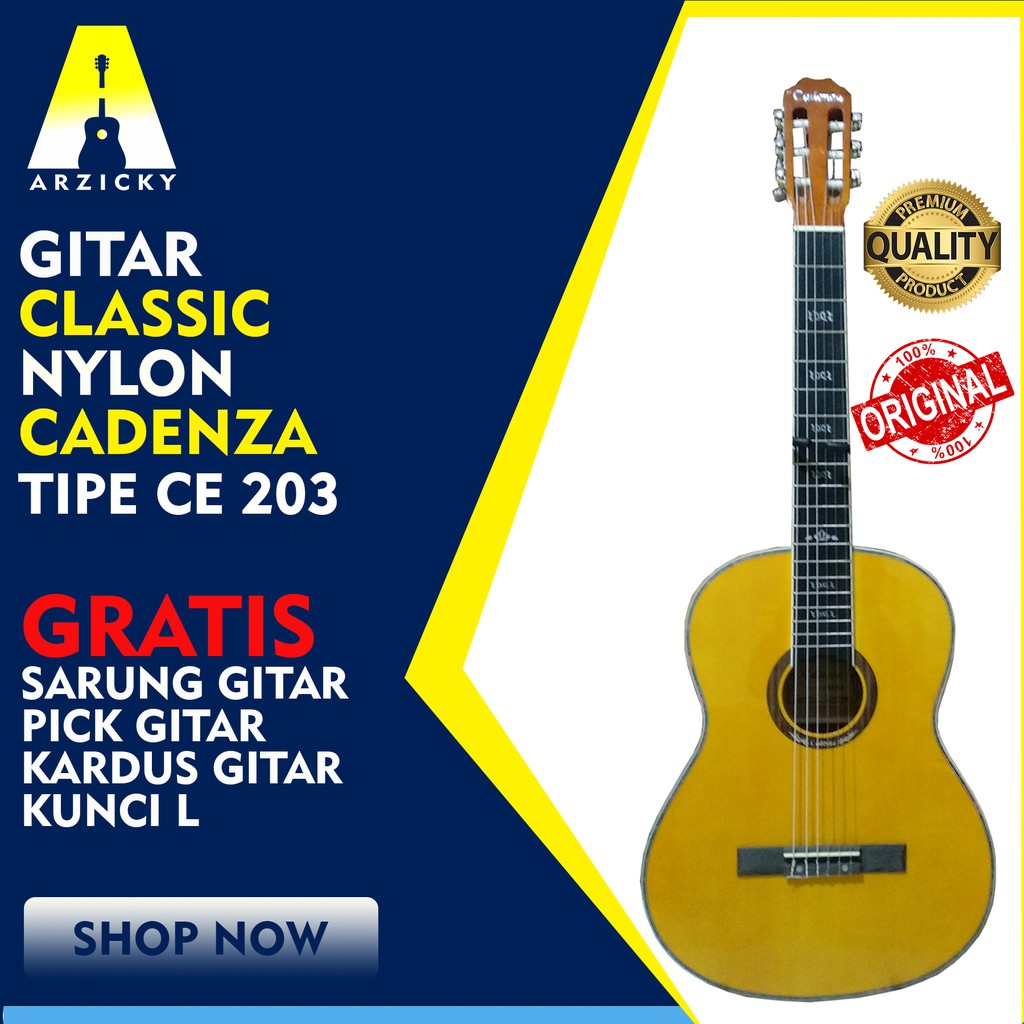 Gitar Akustik Cadenza Original Type CE 203 klasik nylon