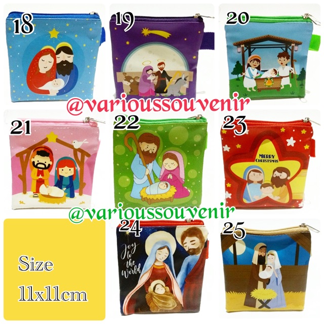 Dompet Souvenir Natal Sovenir Natalan Christmas Gift Hadiah Sekolah Minggu Aku Cinta Yesus Pouch