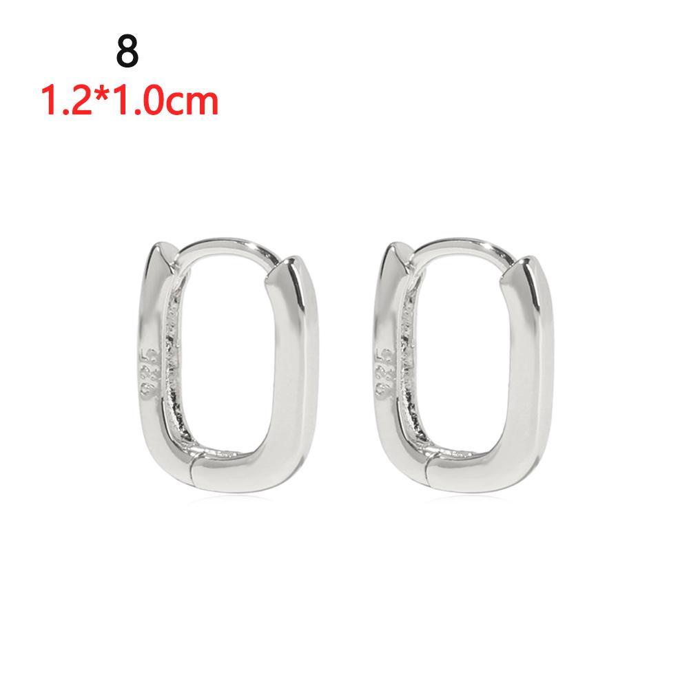 Top Hoop Earrings Gaya Perancis Pesta Fashion Hadiah Perhiasan Geometris