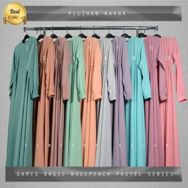 GAMIS BASIC WOLVIS ( WARNA PASTEL ) | Shopee Indonesia