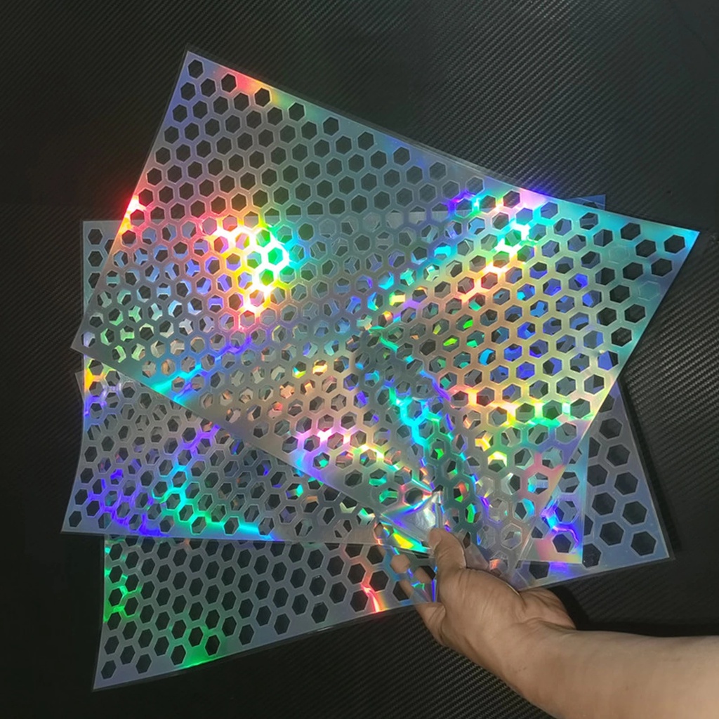 Hot Sale/DIY Stiker Warna Lampu Belakang Mobil Ekor/Fashion Car Honeycomb Sticker/Stiker Hias Mobil Universal