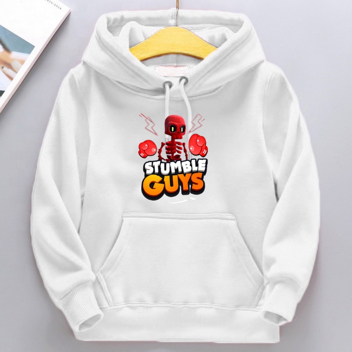 Sweater Hoodie Anak Laki Laki STAMBLE GUYS TENGKORAK Usia 2 3 4 5 6 7 8 9 10 11 12 13 14 15 16 Tahun/Switer Hodie Game Anak Terbaru