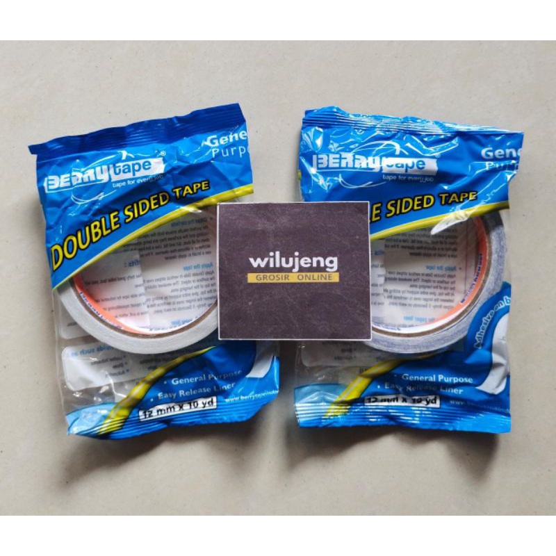 

Isolasi Double Tape Berry 12mm x 10yard (roll) (55gr)