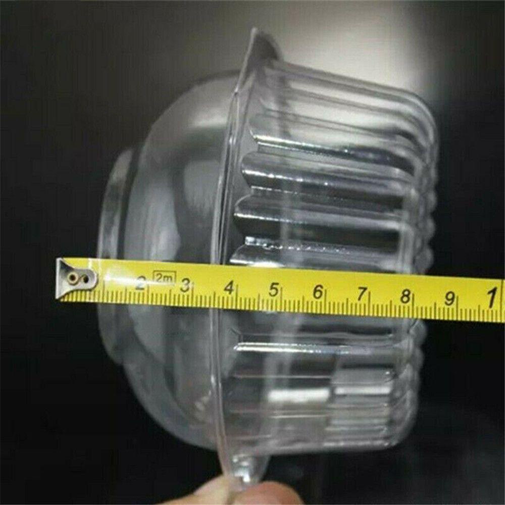 Populer 50pcs Plastik Cupcake Dapur Sekali Pakai Transparan Dessert Cups Cases Set