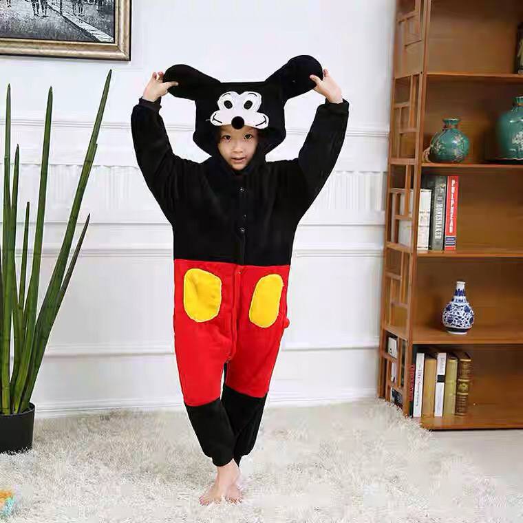 BAJU ONESIE MICKEY MOUSE MINNIE PIYAMA TIDUR KOSTUM