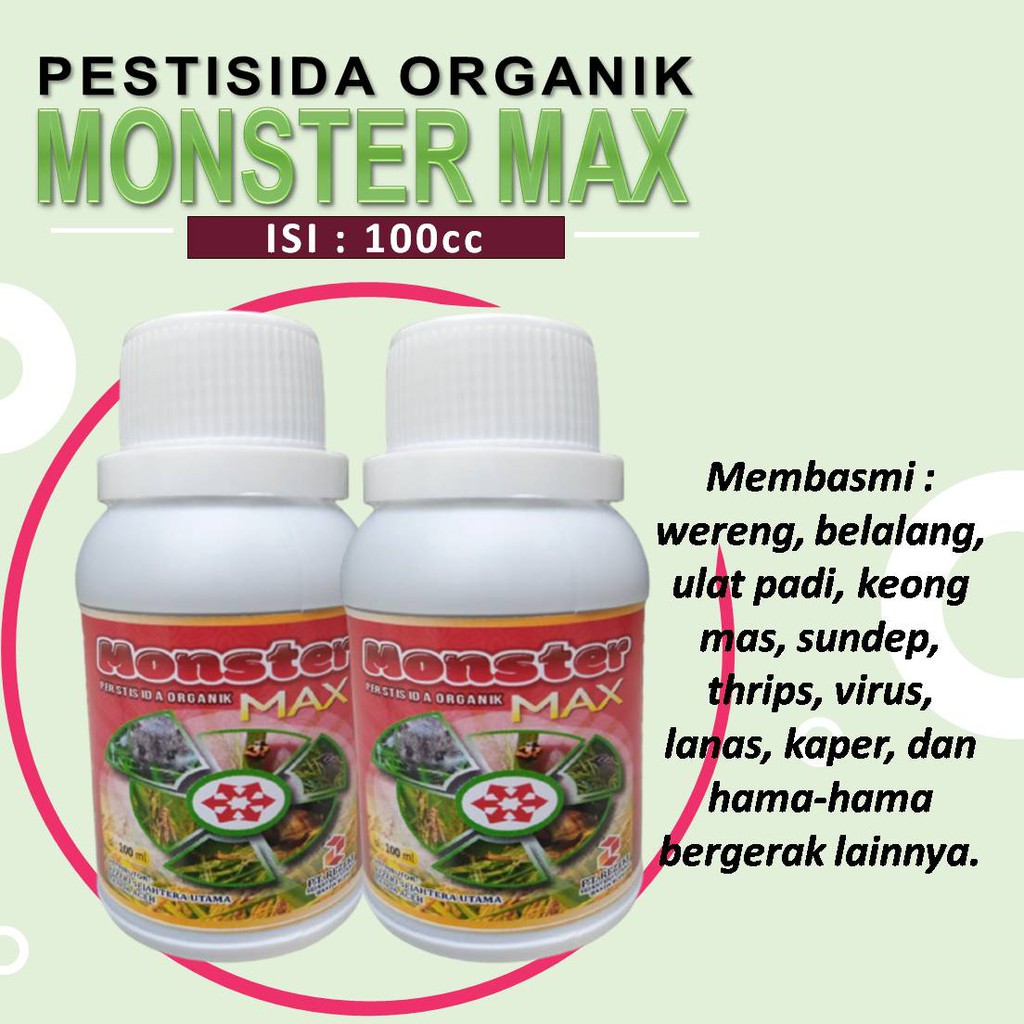 Pestisida Monster Max cair, Obat hama wereng ulat semut