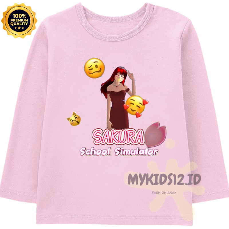 BAJU ANAK KAOS ANAK LENGAN PANJANG SAKURA SCHOOL SIMULATOR