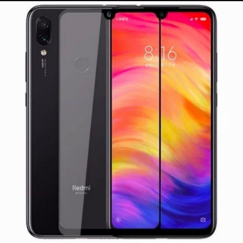 Xiaomi Redmi Note 7 tempered glass anti gores kaca full lcd