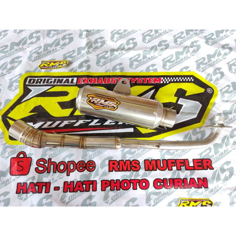 Knalpot RMS Muffler Original gp3 Jupiter z z1 vega r revo blade smash grand supra Shogun astrea