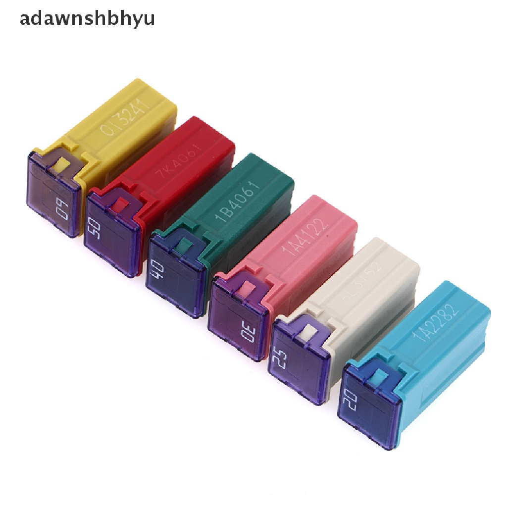 Adawnshbhyu Sekring Mini Square Fuse 32V 20A 25A 30A 40A 50A60A Sekring Mobil Otomotif Dengan Box Plastik