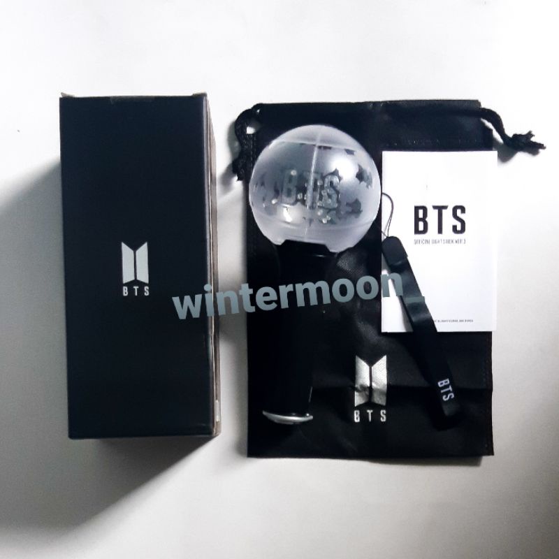 Official BTS Light Stick Lightstick Army Bomb Versi 3 V3 RM Namjoon Suga Yoongi J-Hope Hoseok Jin Se