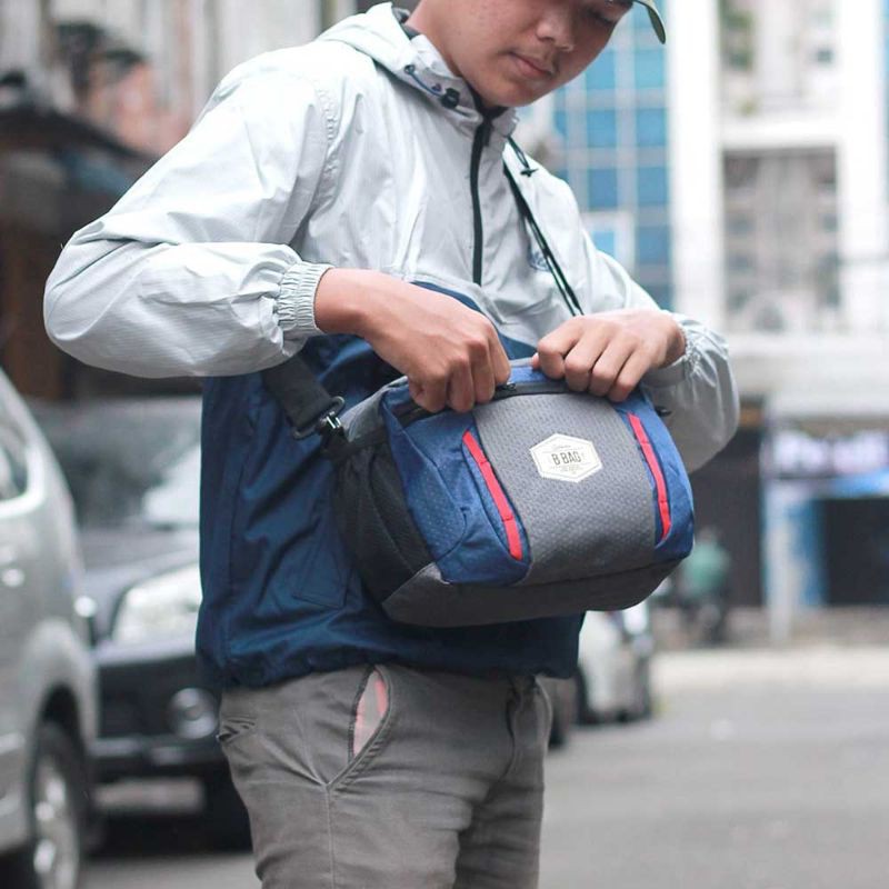 New Arrival - Tas Waistbag Pria Salempang Casual Selempang Outdoor Premium Waterproof Anti Air Tourer Shoulder Bag
