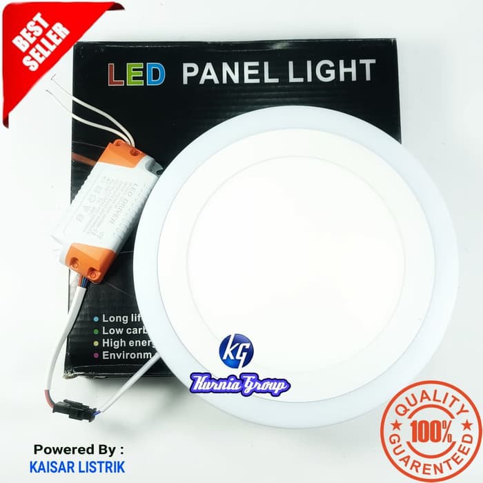 DOWNLIGHT LED 2 WARNA BIRU + PUTIH 12 WATT + 4 WATT LAMPU IB PANEL BULAT BERKUALITAS Panel Led