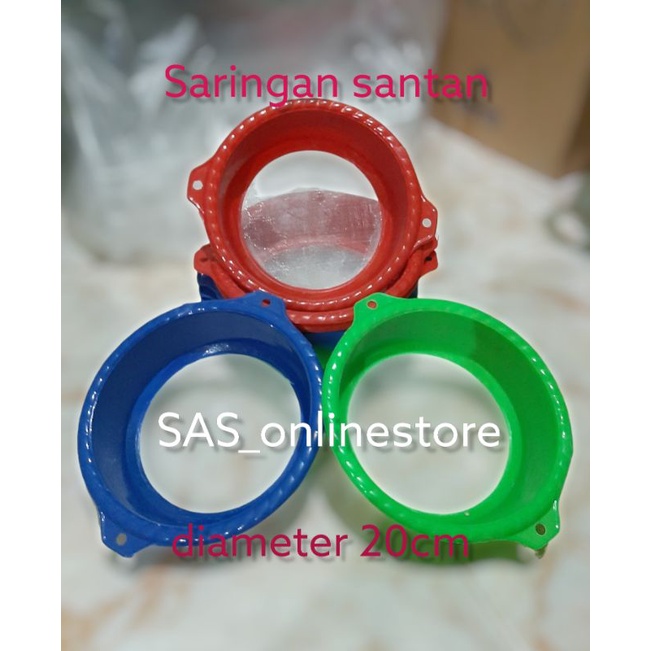 Saringan santan plastik tebal/Tapisan niur santan