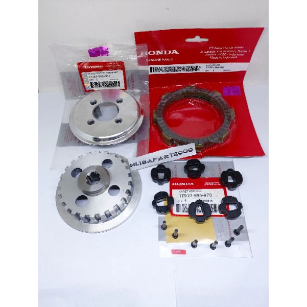 Rumah kopling GN5+kampas kopling+6 PC karet kopling Supra X 100 Supra lama Astrea grand Win Supra fi