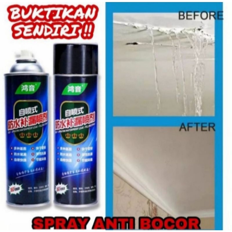 Spray Anti Bocor Atap Tahan Lama Waterproof 700ml Transparan Original