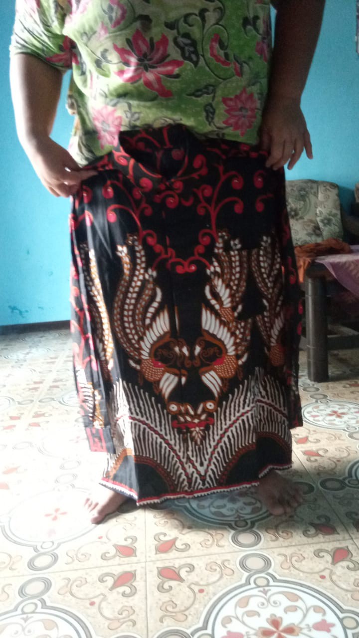 Batik Couple Keluarga - Sania Ruffle Batik Couple Ori Standar & Jumbo - Batik Pekalongan