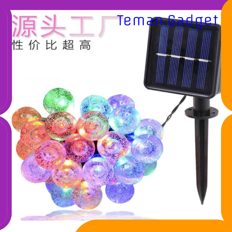 TG-DG352 YUSHILED LAMPU HIAS DEKORASI 100 LED 12 METER WITH SOLAR PANEL - M074