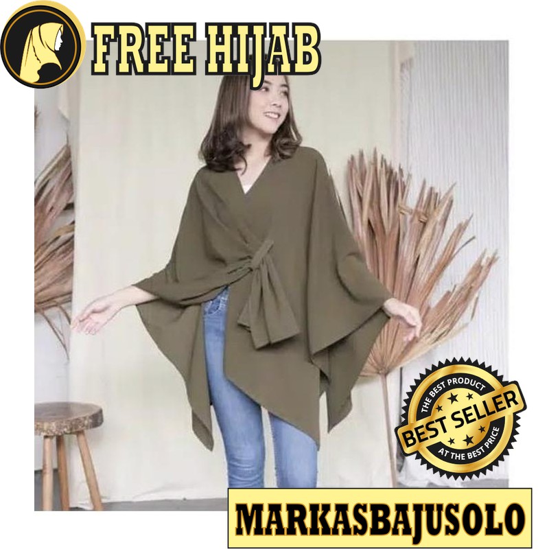 IRISH OUTER CARDI CARDIGAN BLAZER CARDY / CARDIGAN WANITA PANJANG RAJUT MOTIF BATIK PUTIH