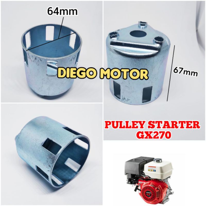 Pulley Puly poli starter mangkok engkol mesin penggerak GX270