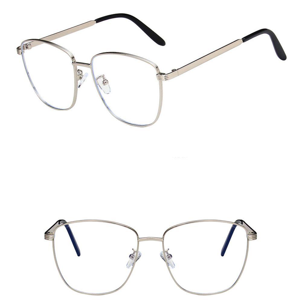 Mxbeauty Kacamata Anti Blue Light Kacamata Korea Metal Frame Fashion Vintage Wanita Eyeglasses