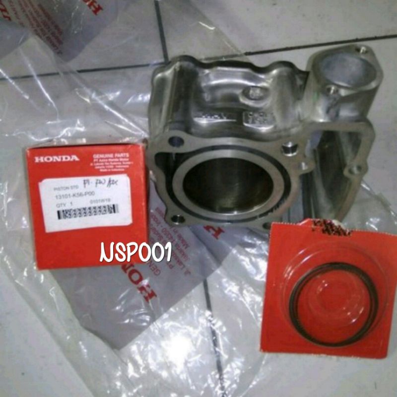 BLOK BORING SEHER BLOCK SLINDER +PISTON SET HONDA SONIC 150R STANDAR 100ORIGINAL AHM