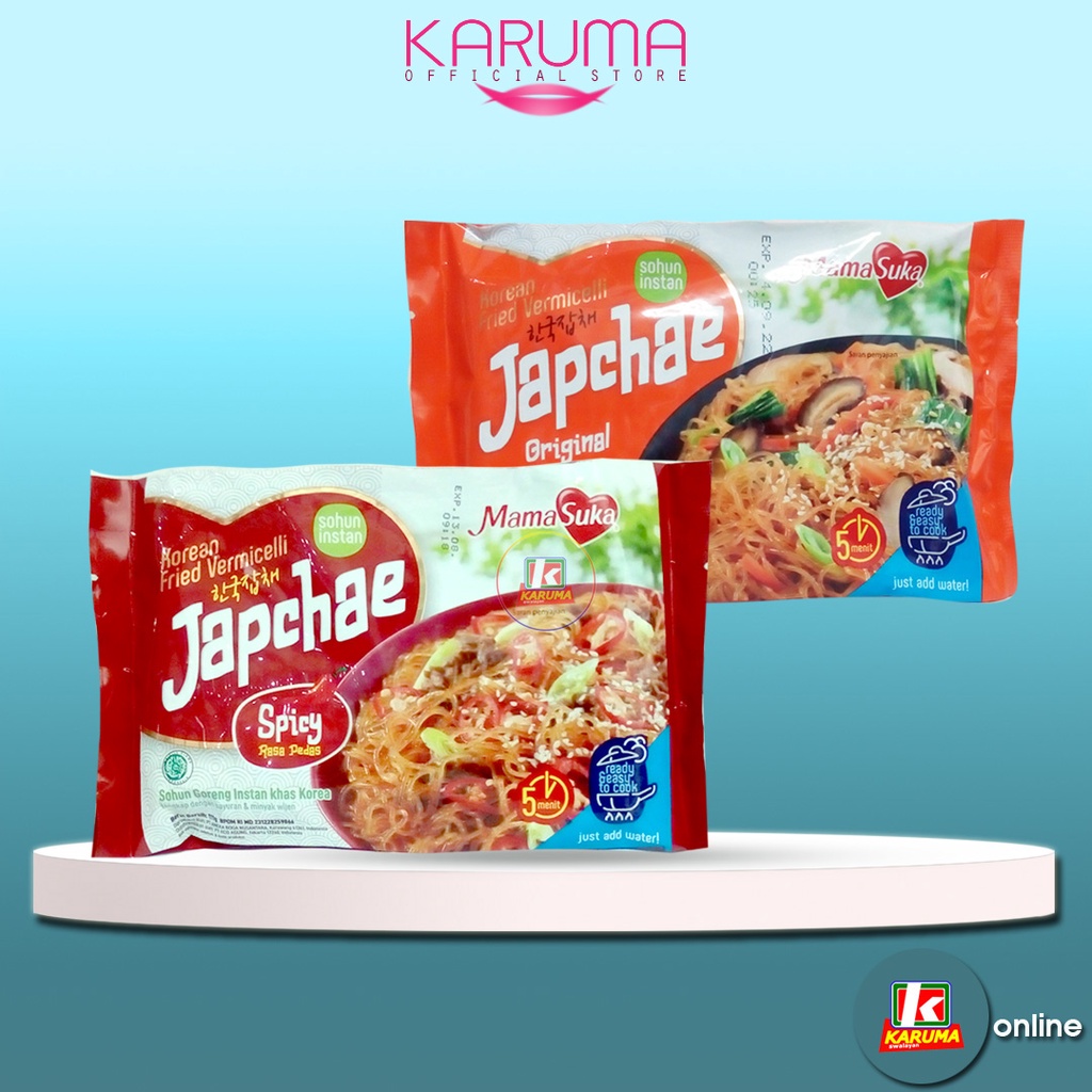

Mama Suka Japchae Sohun Goreng Instant Khas Korea Original dan Spicy