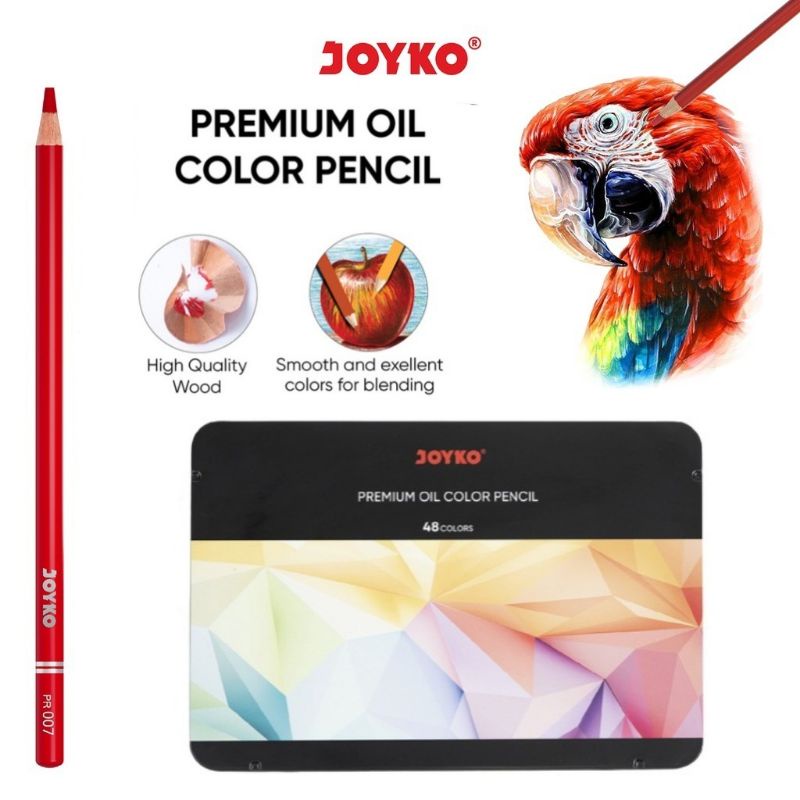 

Premium Oil Color Pencil Pensil 48 Warna Joyko CP-TC126-48