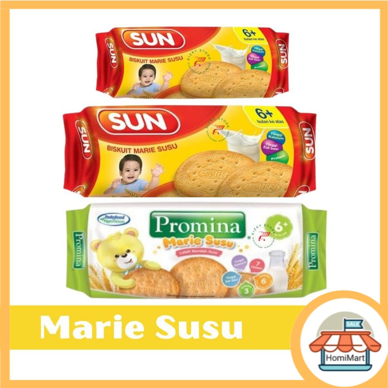 homimart I Promina / SUN Marie Biskuit Susu 150 &amp; 80  gram