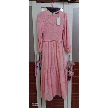 gamis Bangkok/ gamis pesta/gamis wanita/gamis import/gamis lebaran/gamis kekinian/gamis smoke/maxy d