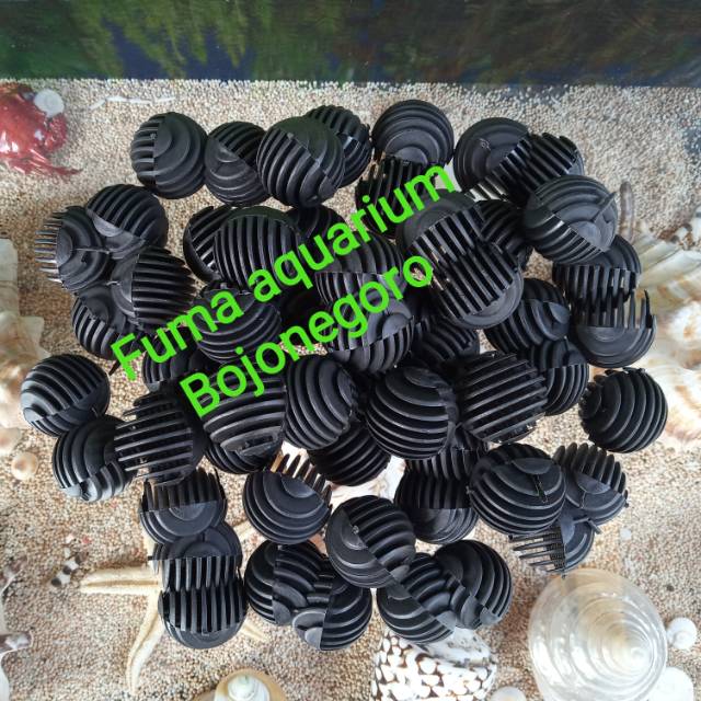 BIOBALL MODEL BOLA GOLF ISI 20 pcs BULAT MEDIA FILTER AQUARIUM KOLAM