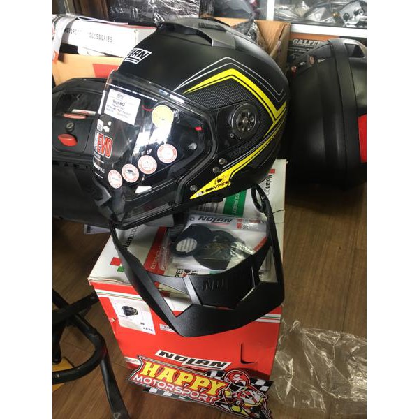 HELM NOLAN N44EVO COMO BLACK MATT YELLOW FLUO 3XL