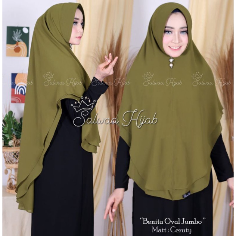 KIMAR OVAL 2LAYAR JUMBO/HIJAB 2LAYAR OVAL JUMBO/KERUDUNG 2LAYAR OVAL JUMBO