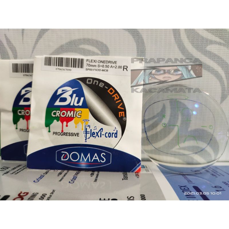 lensa PROGRESIF FLEXI BLUECROMIC ONEDRIVE by DOMAS
