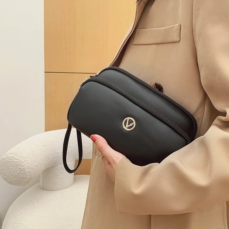 TAS SELEMPANG WANITA KULIT PREMIUM HITAM TA444B5 EVILA IMPORT BATAM SLING BAG KOREA CEWEK SIMPLE BRANDED REMAJA KEKINIAN MURAH