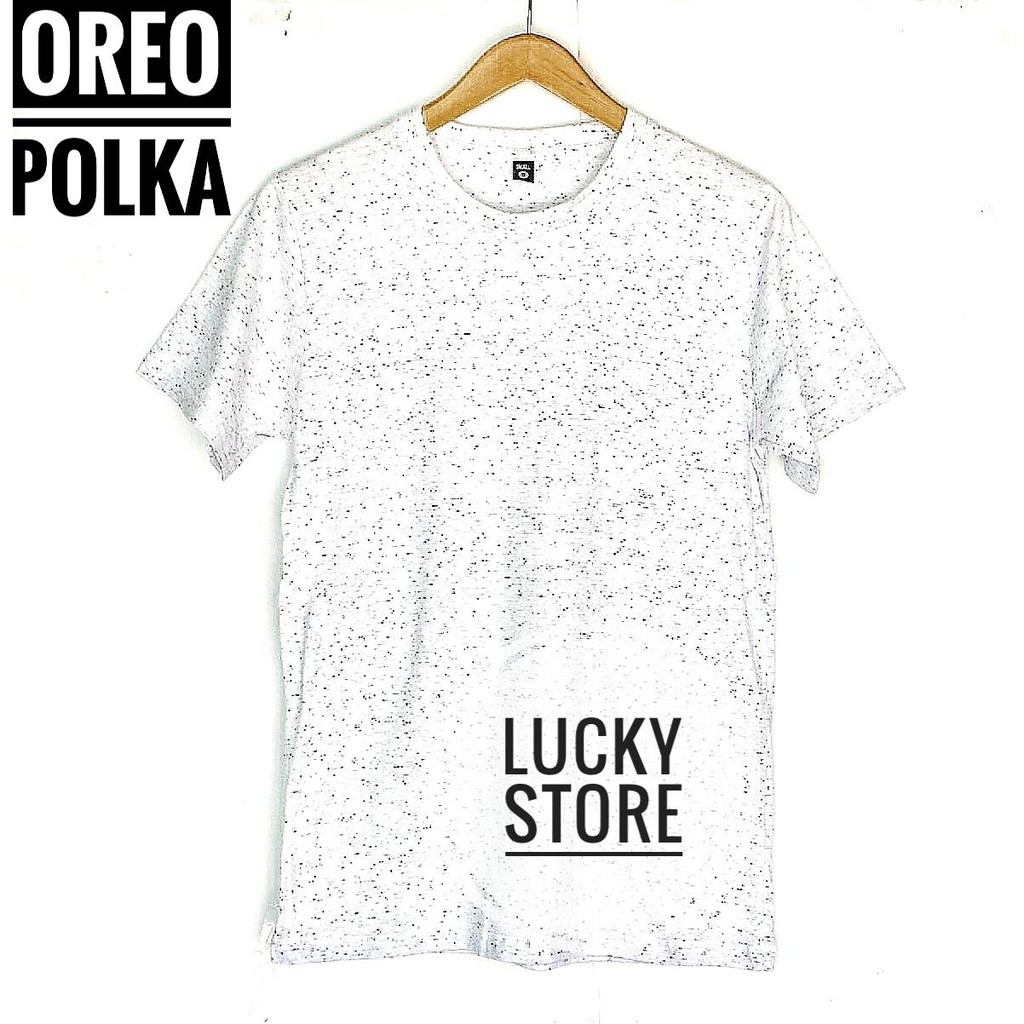 Kaos Oreo Polka Kaos Polka Bandung Kaos Polos Murah Kaos Bintik Putih Baju Pria