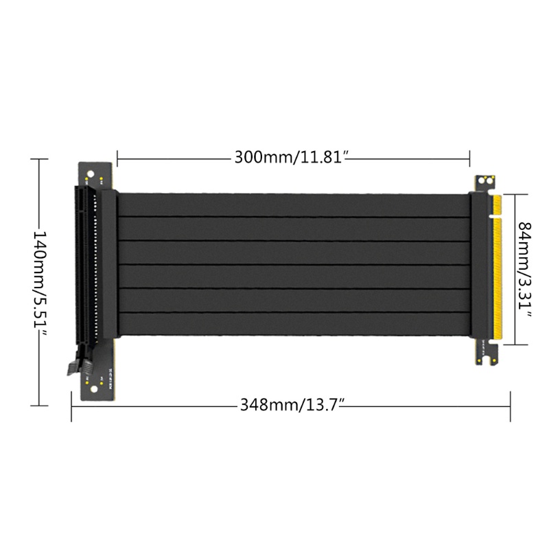 Cre Kabel Extension Riser Kartu Grafis Gpu Vertikal 3.0 Pcie X16