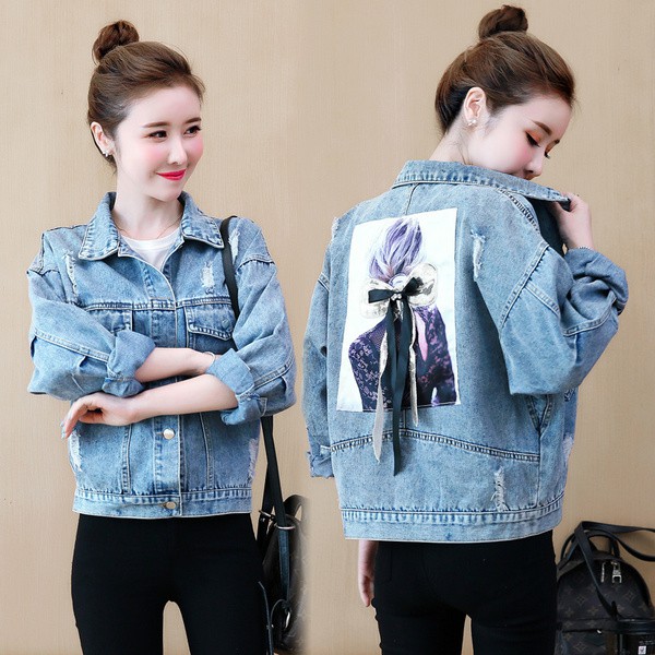 gaya jaket jeans