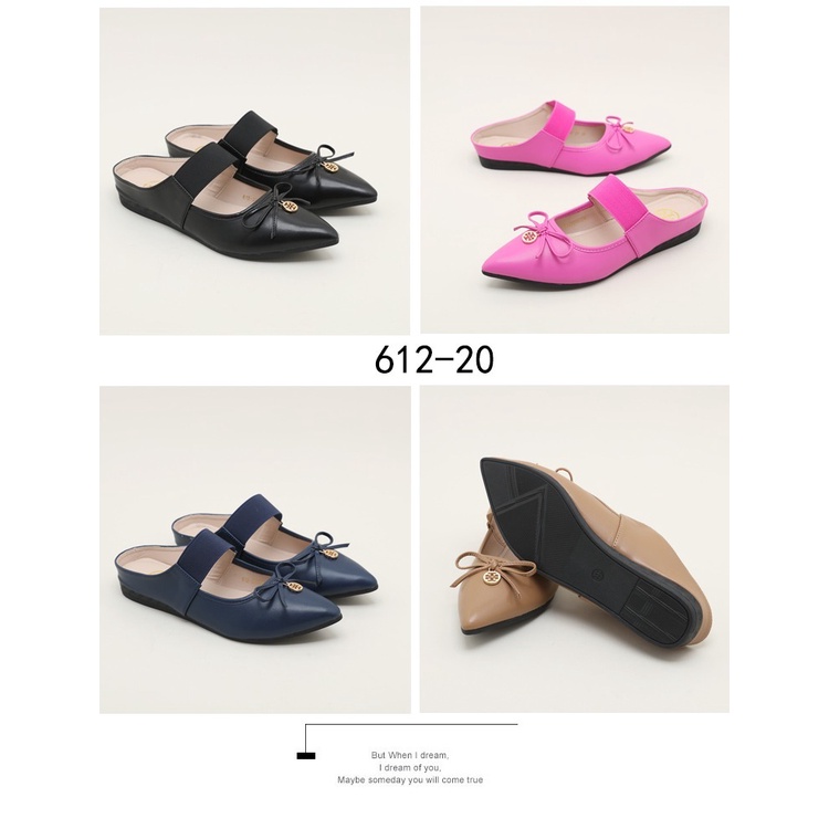 TB Leather Flat Heels Sandals 612-20