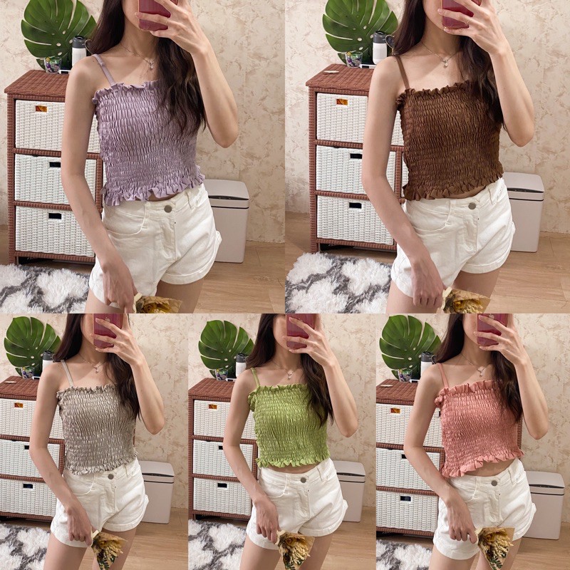 Candy Tanktop / Baju / Atasan / Square Tanktop / crop top / crop tanktop