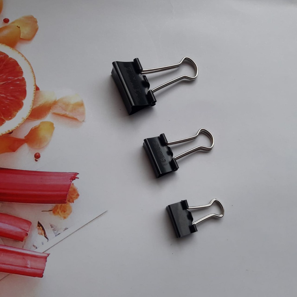 

Binder clips sun well nomor 111 / 107 / 105 kotak (lusin)