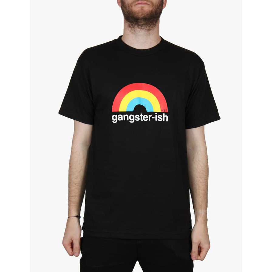 Tshirt Gangster Ish Hitam