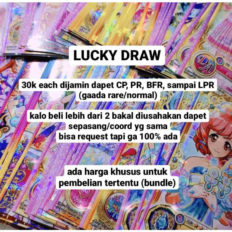 [LUCKY DRAW] Aikatsu Stars - Friends - Parade Lucky Draw BFR, LPR, PR, DLL (satuan)