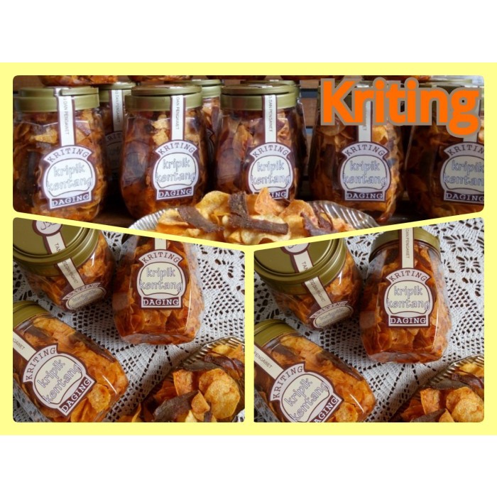 

Siap Krim Kriting Homemade (Kripik Kentang Daging)