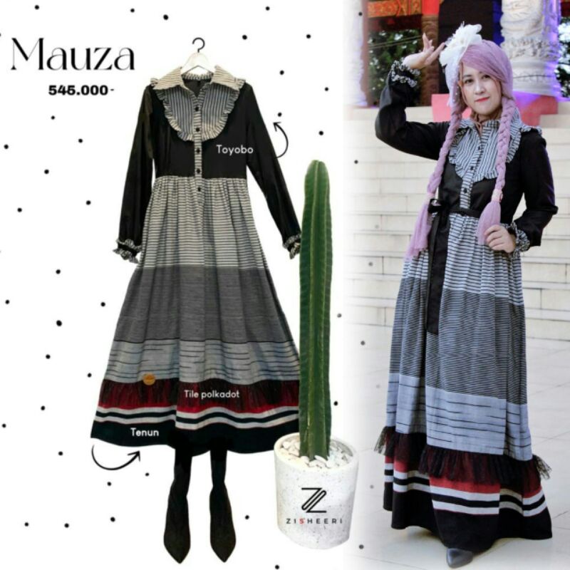 Gamis Zisheeri Mauza Tenun Troso BEST SELLER