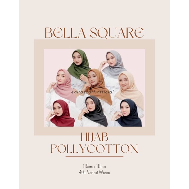 HIJAB BELLA SQUARE / HIJAB SEGI EMPAT / HIJAB INSTANT