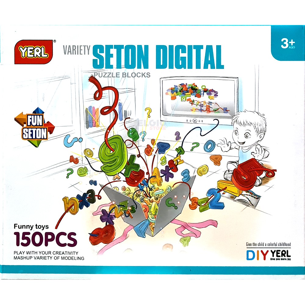 Variety Seton Digital Puzzle Blocks YERL325Y-2/ Mainan Merangkai Kata dari Huruf - Mainan Pendidikan