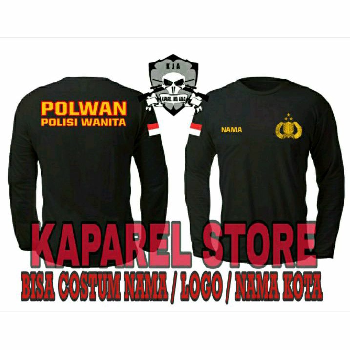 Kaos Polisi Polwan / Baju Polisi Wanita / Atasan Pria Wanita Polwan Polisi Wanita Terbaru Lengan Pan