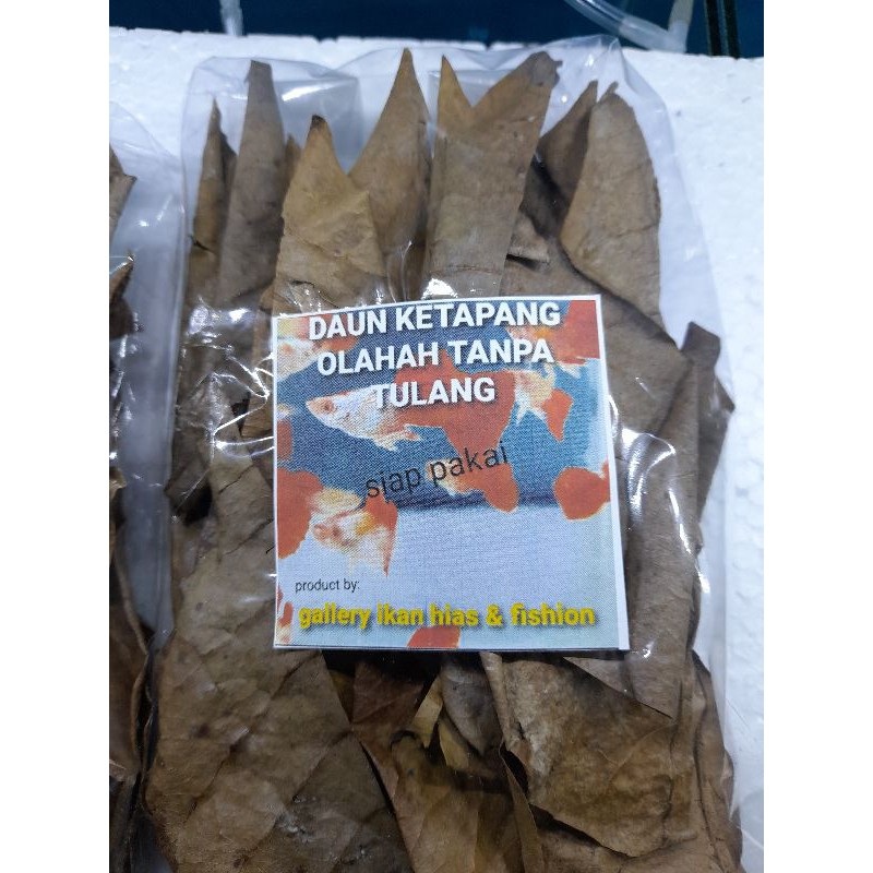 

daun ketapang laut olahan tanpa tulang siap pake