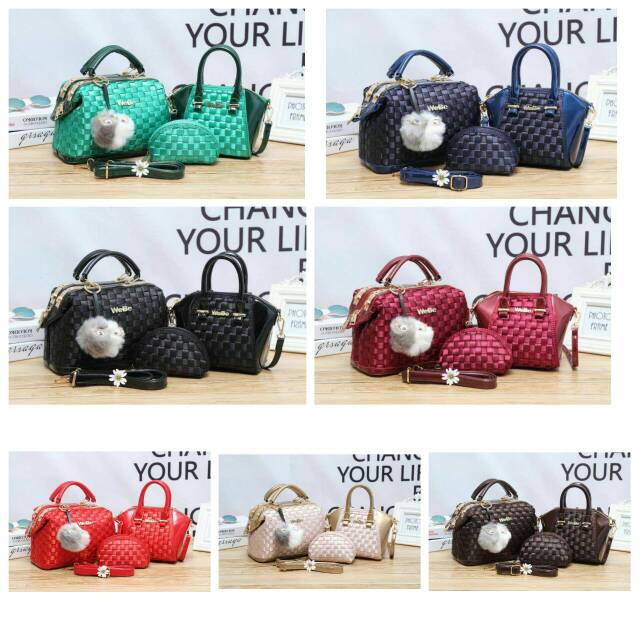 Webe Doctor PomPom 3298# ( set 3in1 )
Wajib pnya tas model ini